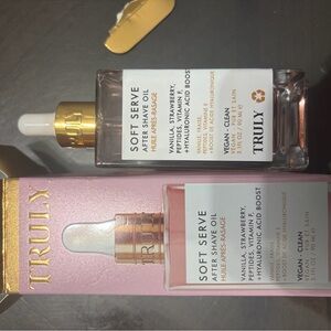 TRULY Soft Serve After Shave Oil - Gold and Pink Packaging